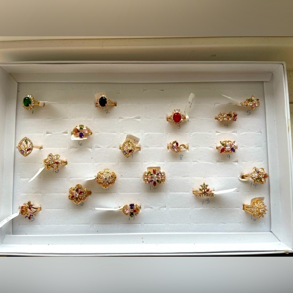 Rings 14k gold plated 3 for $35